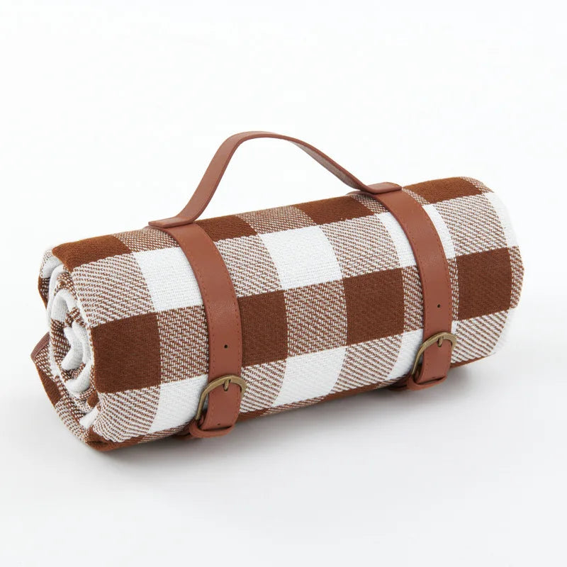 Waterproof Foldable Picnic Blanket with Carry Strap
