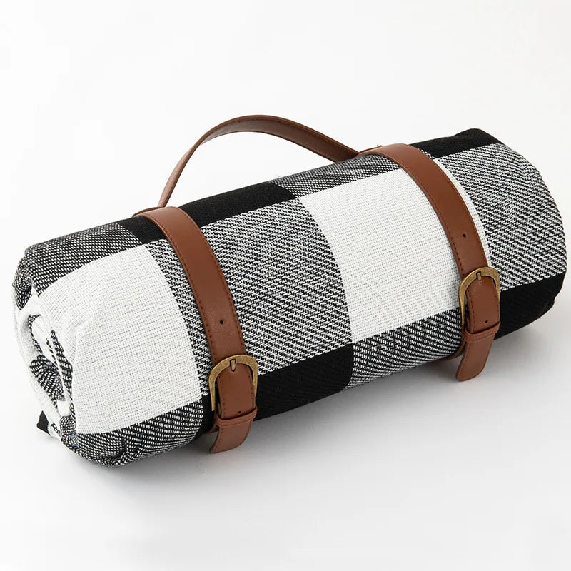 Outdoor Plaid Picnic Blanket | Waterproof Foldable Mat