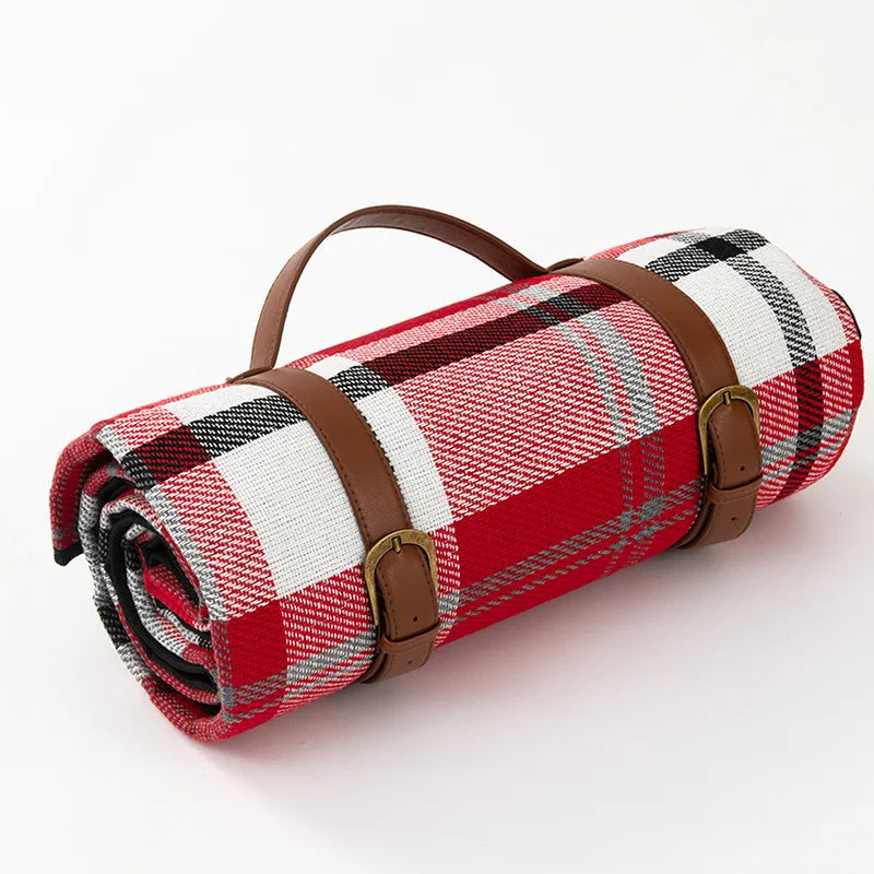 Waterproof Foldable Picnic Blanket with Carry Strap